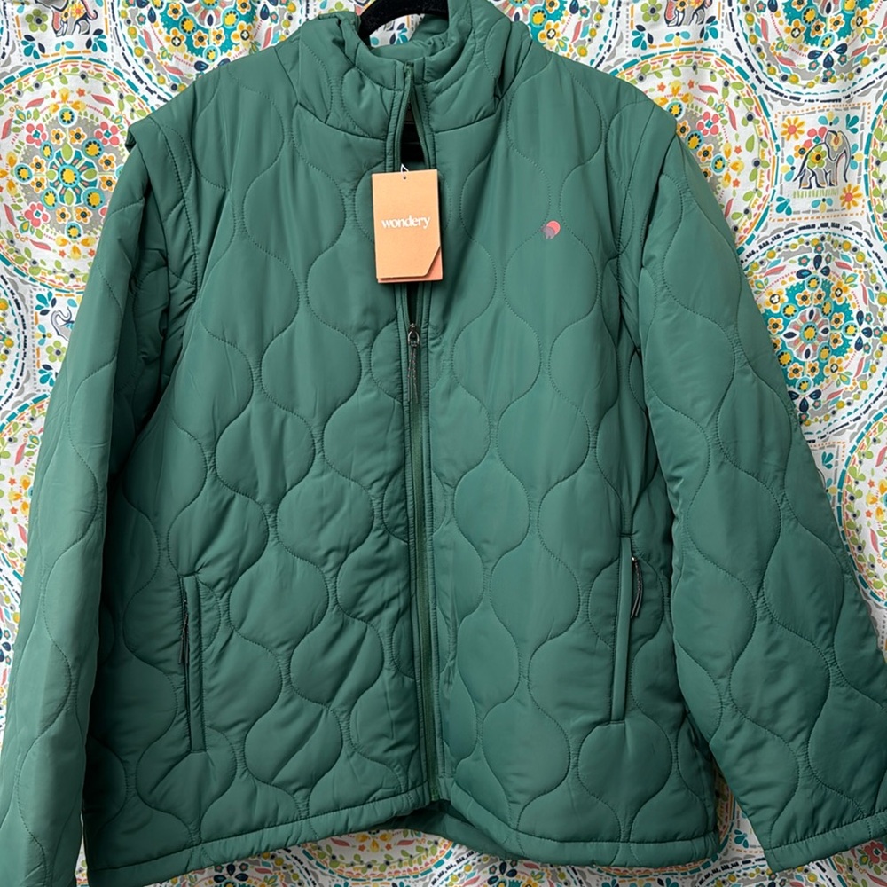 NWT Wondery 2X Andi Hooded Convertible Puffer - vest and jacket! 🤩